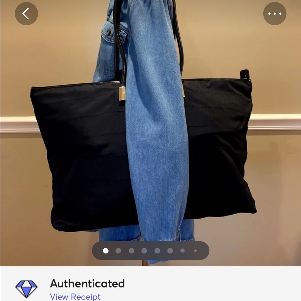 🍀SALE🍀 Gucci Large Black Nylon Shoulder Tote Bag